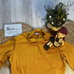 Rollkragenshirt in senfgelb